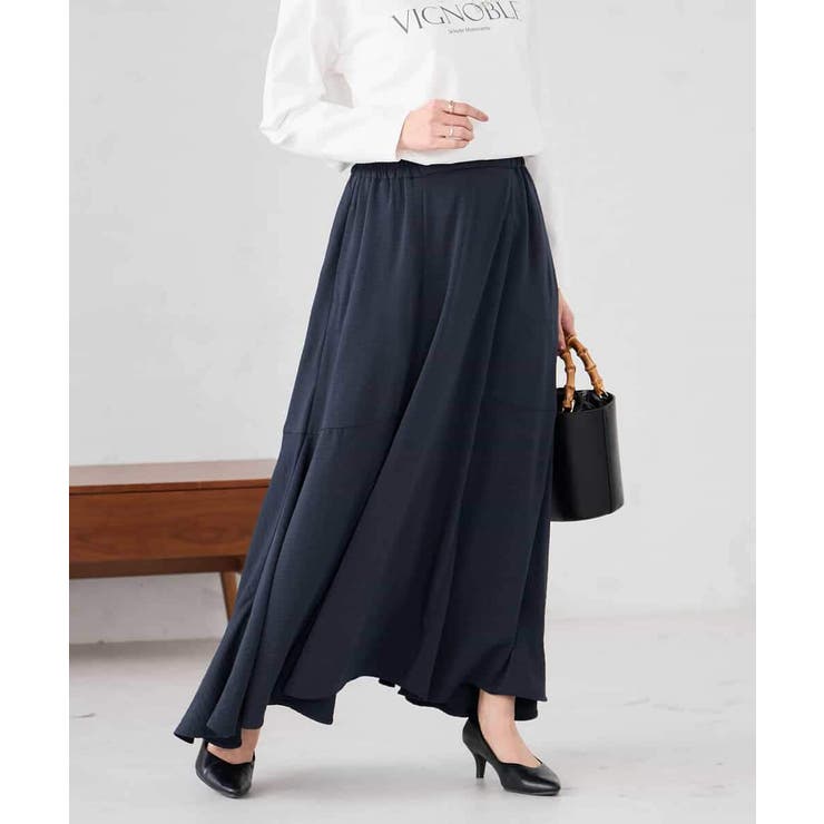 サテンマーメイドフレアスカート | a.v.v【WOMEN】 | 詳細画像4 