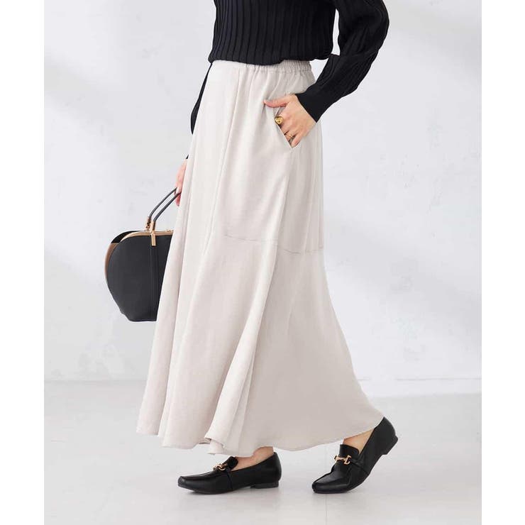 サテンマーメイドフレアスカート | a.v.v【WOMEN】 | 詳細画像8 