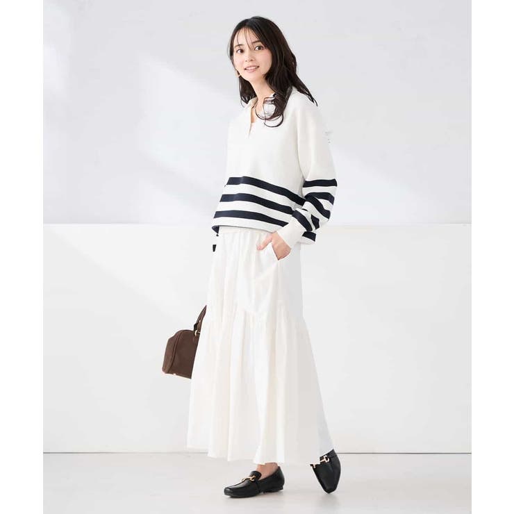 ナイロン切替スカート | a.v.v【WOMEN】 | 詳細画像6 