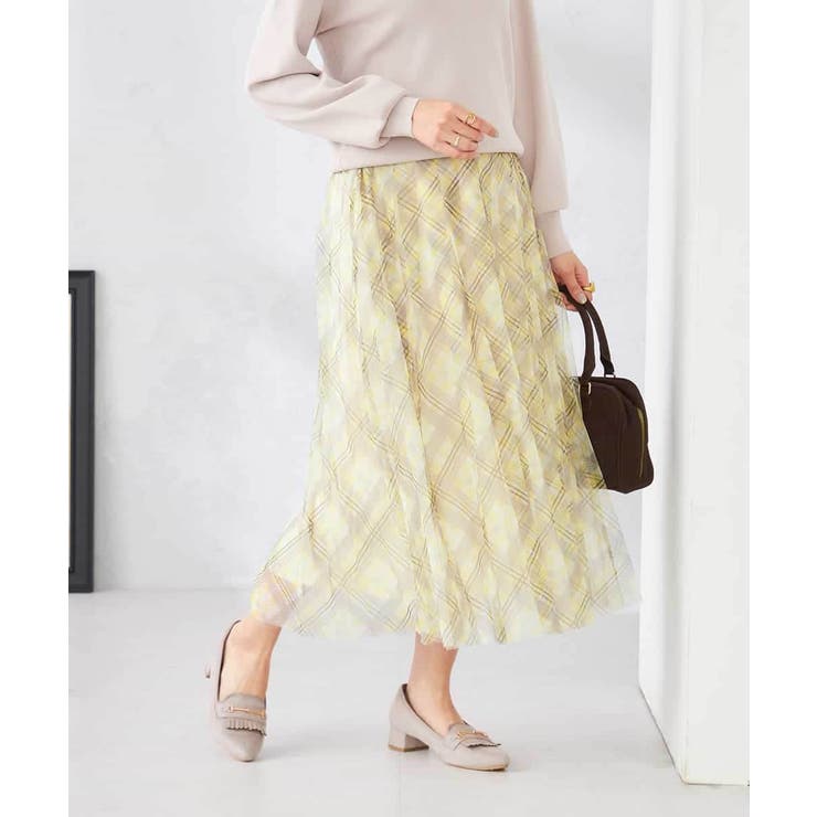 チェック柄チュールスカート | a.v.v【WOMEN】 | 詳細画像10 