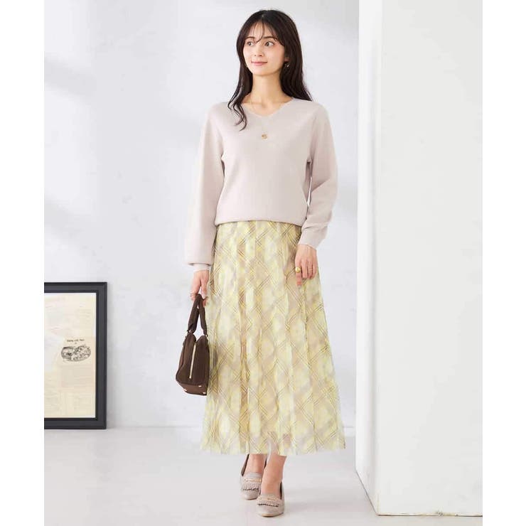 チェック柄チュールスカート | a.v.v【WOMEN】 | 詳細画像13 