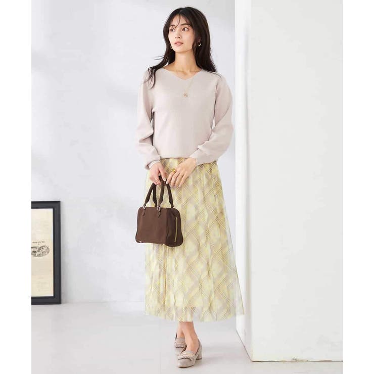 チェック柄チュールスカート | a.v.v【WOMEN】 | 詳細画像16 