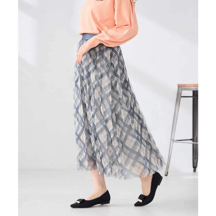 チェック柄チュールスカート | a.v.v【WOMEN】 | 詳細画像17 