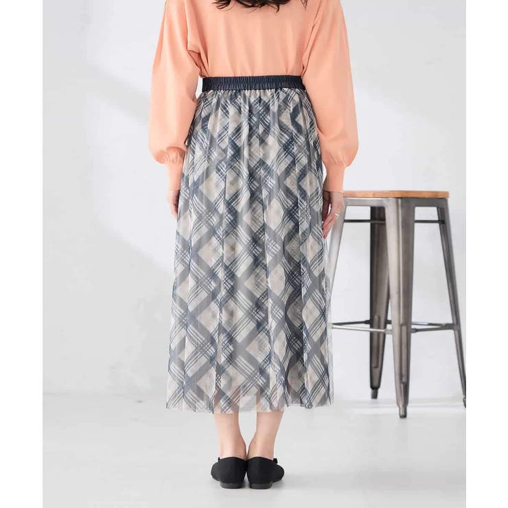 チェック柄チュールスカート | a.v.v【WOMEN】 | 詳細画像25 