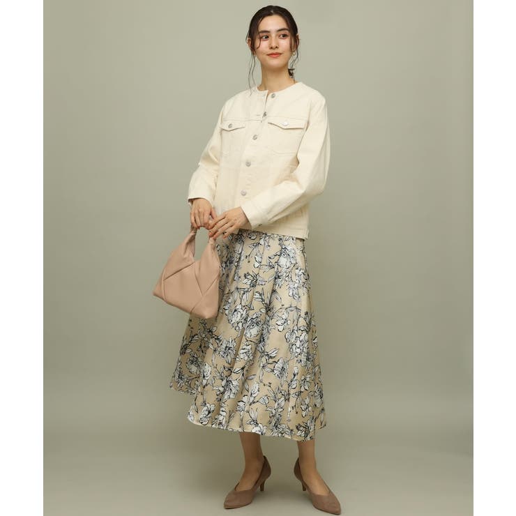 フラワープリントタックフレアスカート[品番：ITKW0010167]｜a.v.v