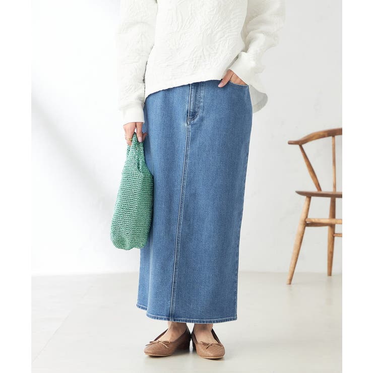 ブルー | デニムナロースカート | a.v.v【WOMEN】