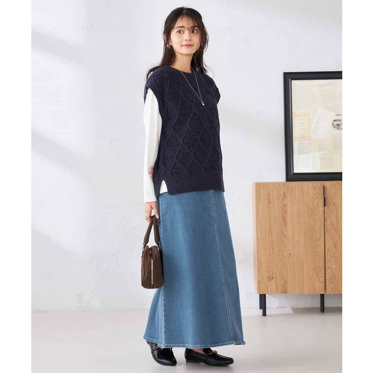 Aラインデニムスカート | a.v.v【WOMEN】 | 詳細画像15 