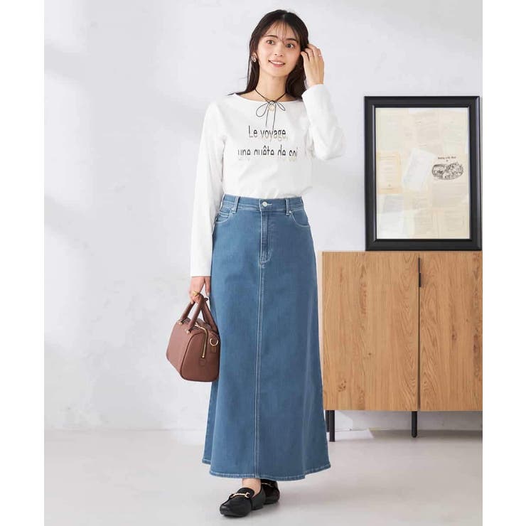 Aラインデニムスカート | a.v.v【WOMEN】 | 詳細画像9 