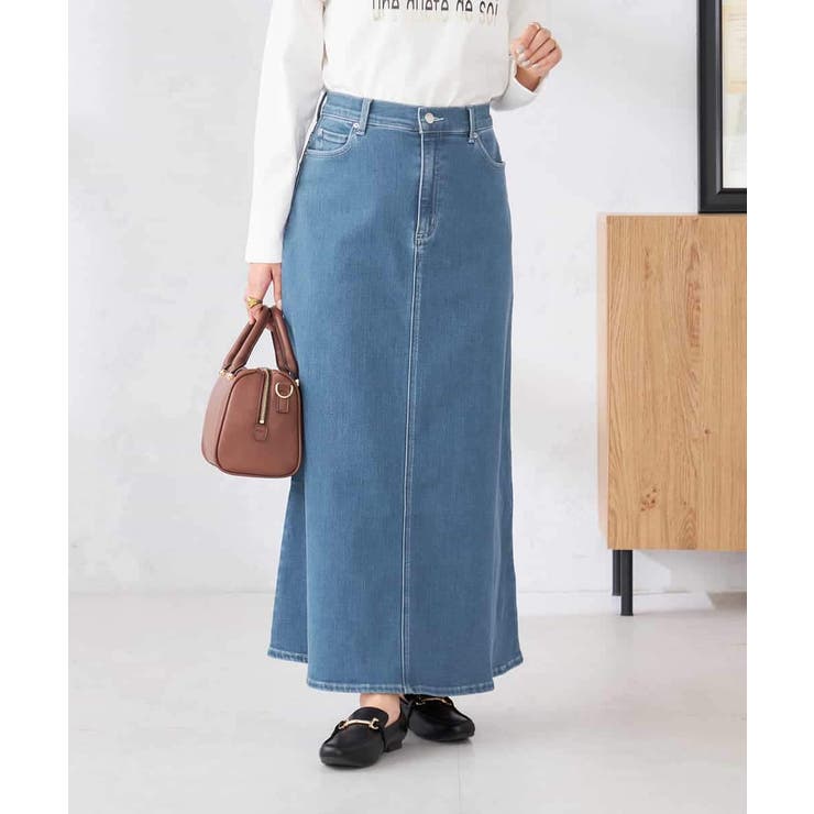 ブルー | Aラインデニムスカート | a.v.v【WOMEN】