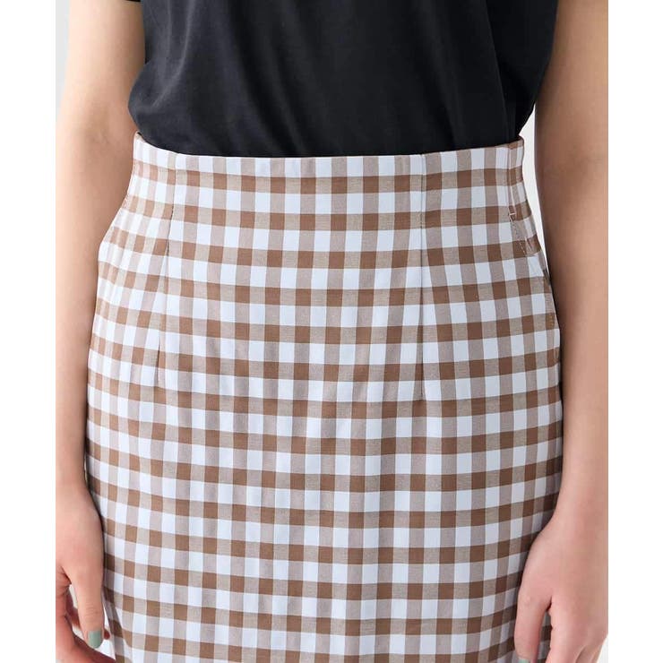 【洗濯機で洗える】ギンガムチェック柄ナロースカート | a.v.v【WOMEN】 | 詳細画像12 