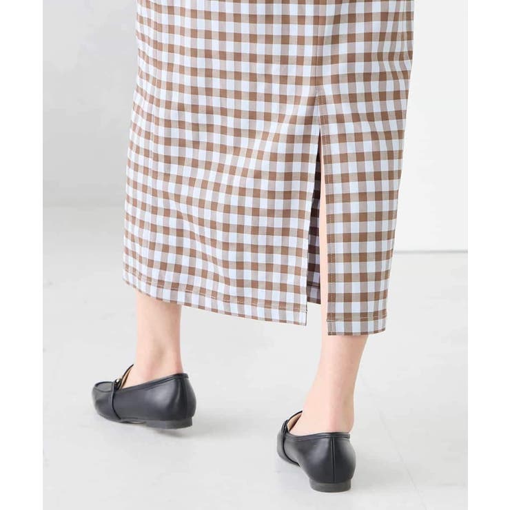 【洗濯機で洗える】ギンガムチェック柄ナロースカート | a.v.v【WOMEN】 | 詳細画像16 