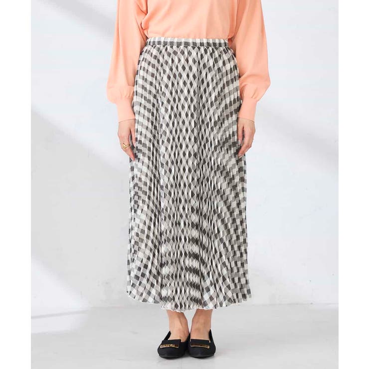 ギンガムチェックプリーツスカート | a.v.v【WOMEN】 | 詳細画像10 