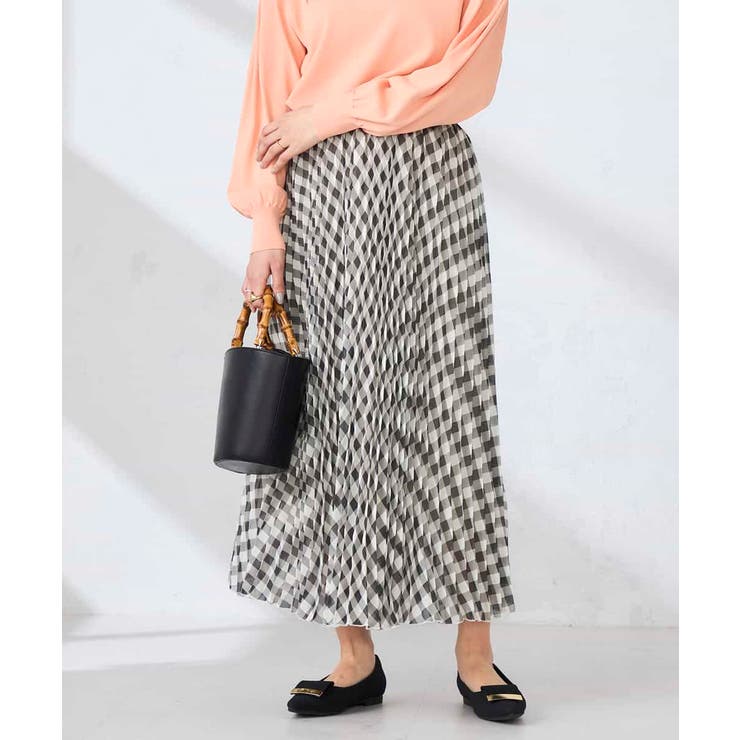 ギンガムチェックプリーツスカート | a.v.v【WOMEN】 | 詳細画像2 