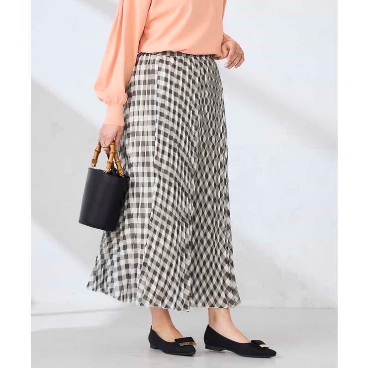 ギンガムチェックプリーツスカート | a.v.v【WOMEN】 | 詳細画像4 