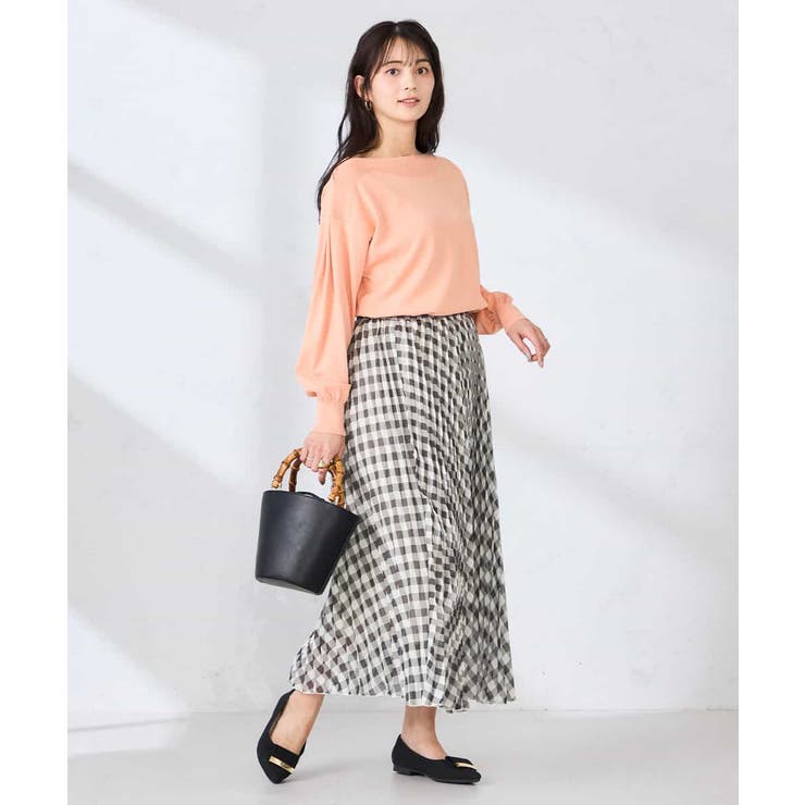 ギンガムチェックプリーツスカート | a.v.v【WOMEN】 | 詳細画像6 