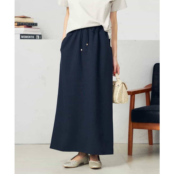 【洗える/UVカット/接触冷感】麻調ナロースカート | a.v.v【WOMEN】 | 詳細画像1 