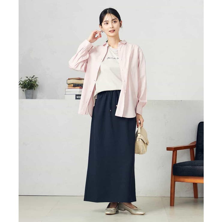 【洗える/UVカット/接触冷感】麻調ナロースカート | a.v.v【WOMEN】 | 詳細画像10 