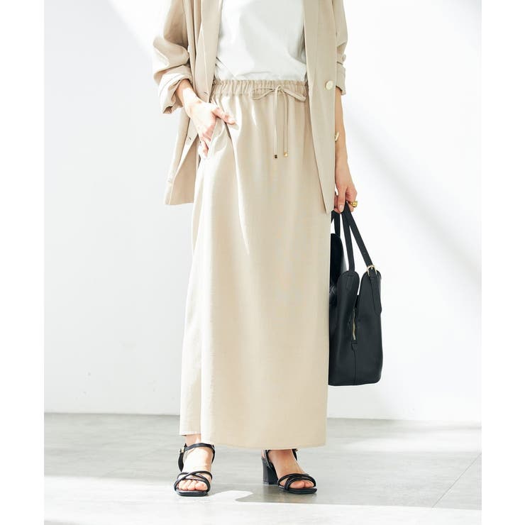 【洗える/UVカット/接触冷感】麻調ナロースカート | a.v.v【WOMEN】 | 詳細画像14 