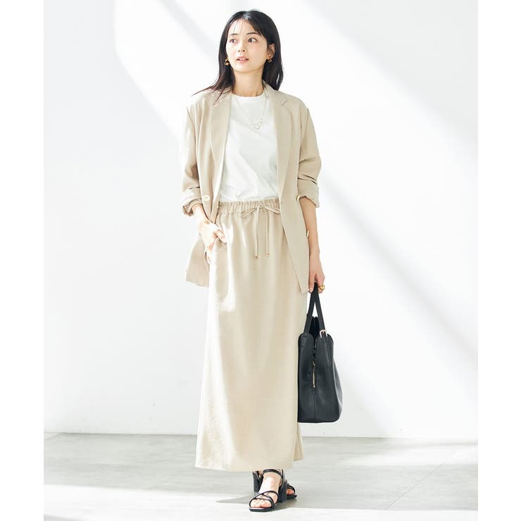 【洗える/UVカット/接触冷感】麻調ナロースカート | a.v.v【WOMEN】 | 詳細画像17 