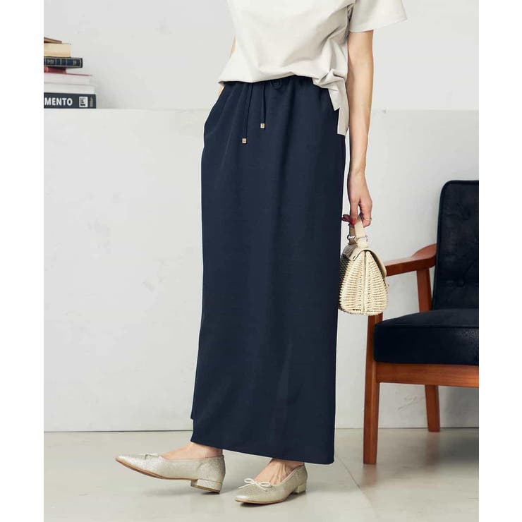 【洗える/UVカット/接触冷感】麻調ナロースカート | a.v.v【WOMEN】 | 詳細画像2 