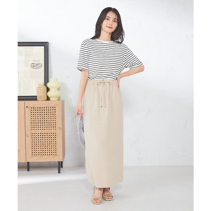 【洗える/UVカット/接触冷感】麻調ナロースカート | a.v.v【WOMEN】 | 詳細画像27 