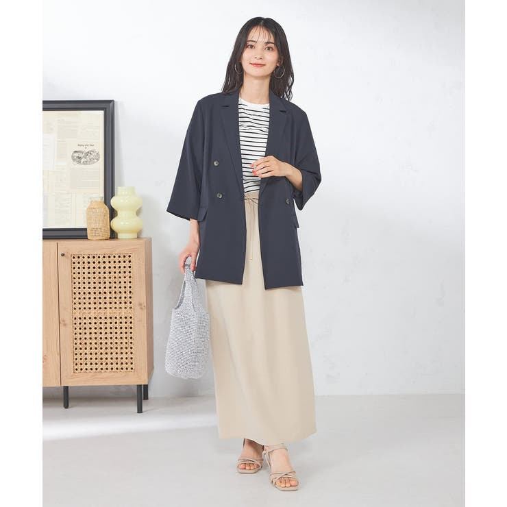 【洗える/UVカット/接触冷感】麻調ナロースカート | a.v.v【WOMEN】 | 詳細画像28 