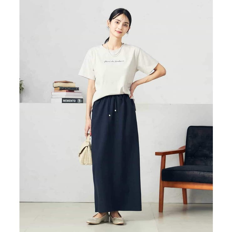 【洗える/UVカット/接触冷感】麻調ナロースカート | a.v.v【WOMEN】 | 詳細画像6 