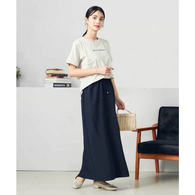 【洗える/UVカット/接触冷感】麻調ナロースカート | a.v.v【WOMEN】 | 詳細画像7 