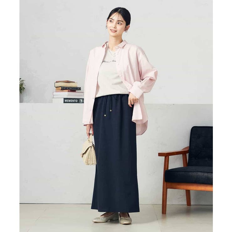 【洗える/UVカット/接触冷感】麻調ナロースカート | a.v.v【WOMEN】 | 詳細画像8 