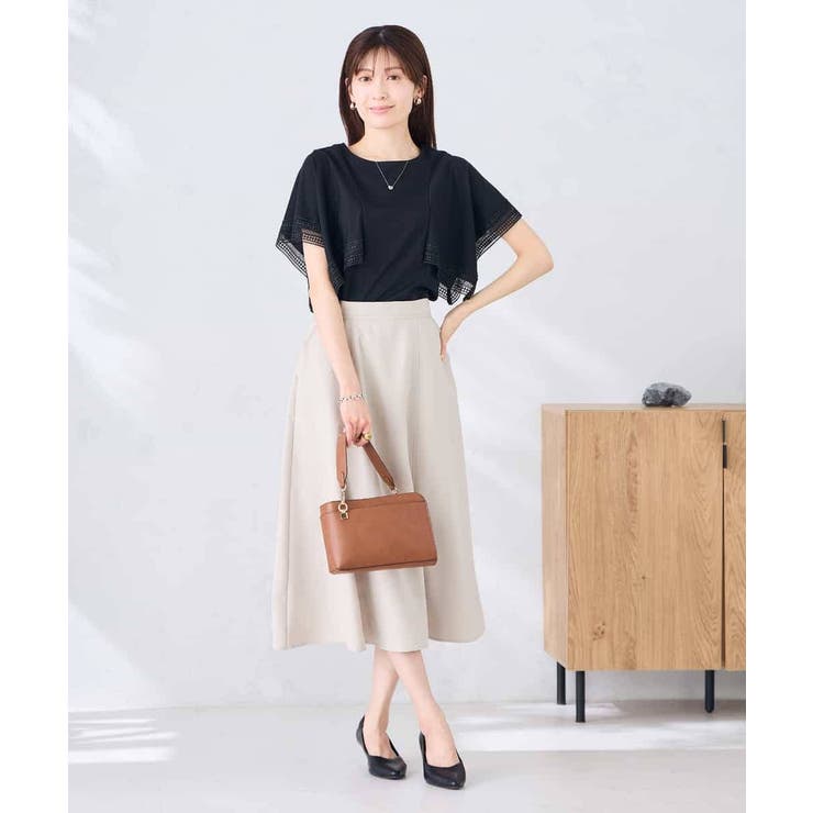 【接触冷感 UVカット】リネンライクフレアスカート【セットアップ対応 アンチピリ… | a.v.v【WOMEN】 | 詳細画像10 
