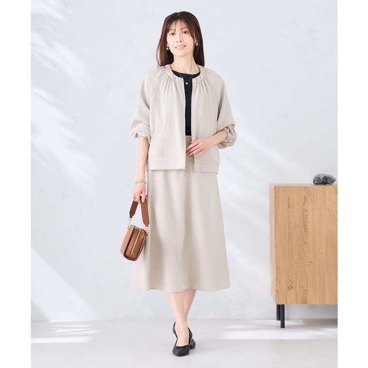 【接触冷感 UVカット】リネンライクフレアスカート【セットアップ対応 アンチピリ… | a.v.v【WOMEN】 | 詳細画像15 
