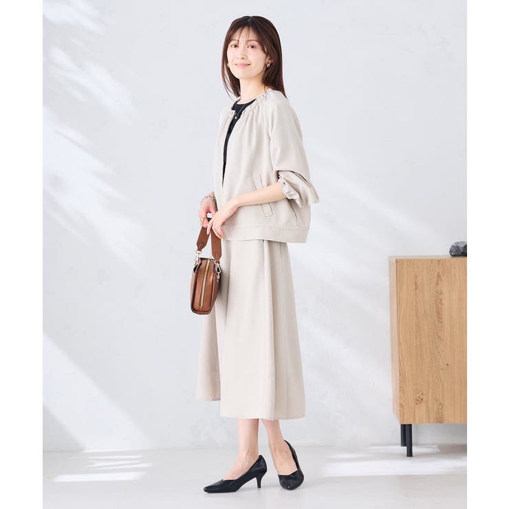 【接触冷感 UVカット】リネンライクフレアスカート【セットアップ対応 アンチピリ… | a.v.v【WOMEN】 | 詳細画像16 