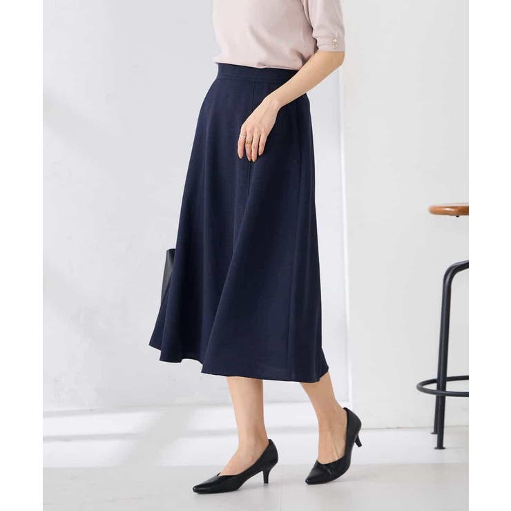 【接触冷感 UVカット】リネンライクフレアスカート【セットアップ対応 アンチピリ… | a.v.v【WOMEN】 | 詳細画像3 