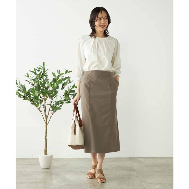 【接触冷感】サマーハイパーストレッチナロースカート | a.v.v【WOMEN】 | 詳細画像8 