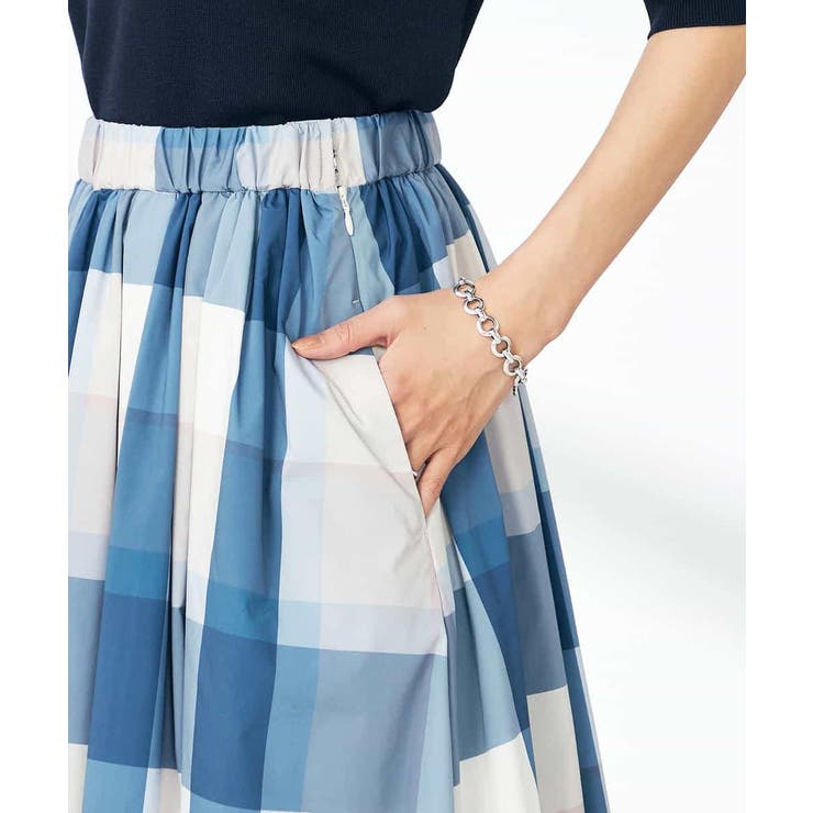 【接触冷感/洗える】ビックチェックタフタスカート | a.v.v【WOMEN】 | 詳細画像31 