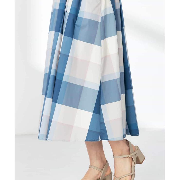 【接触冷感/洗える】ビックチェックタフタスカート | a.v.v【WOMEN】 | 詳細画像32 