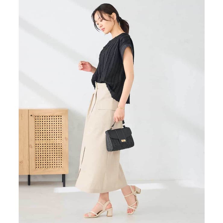 【洗える】リネンライクカーゴスカート | a.v.v【WOMEN】 | 詳細画像15 