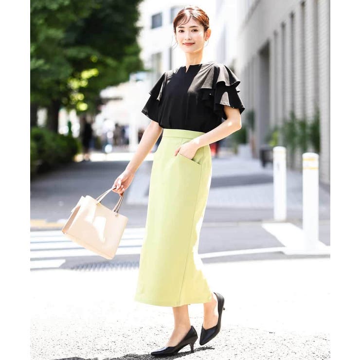 【接触冷感/UVカット/洗える】ハイパーストレッチナロースカート | a.v.v【WOMEN】 | 詳細画像6 