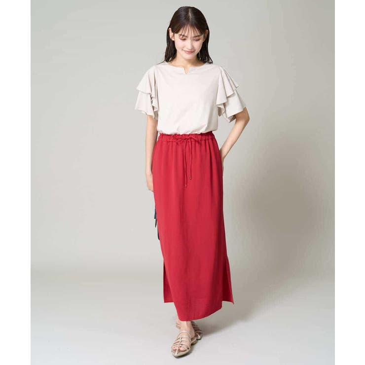 【洗える/ひんやりタッチ裏地】イージーナロースカート | a.v.v【WOMEN】 | 詳細画像4