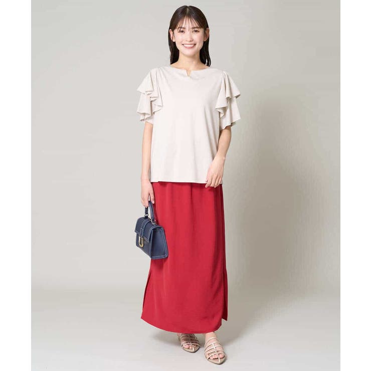 【洗える/ひんやりタッチ裏地】イージーナロースカート | a.v.v【WOMEN】 | 詳細画像6