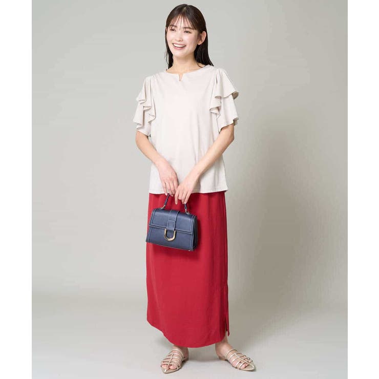 【洗える/ひんやりタッチ裏地】イージーナロースカート | a.v.v【WOMEN】 | 詳細画像8