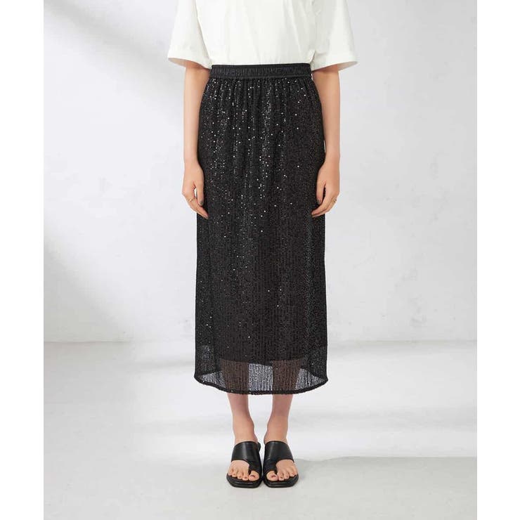 スパンコールナロースカート | a.v.v【WOMEN】 | 詳細画像14 