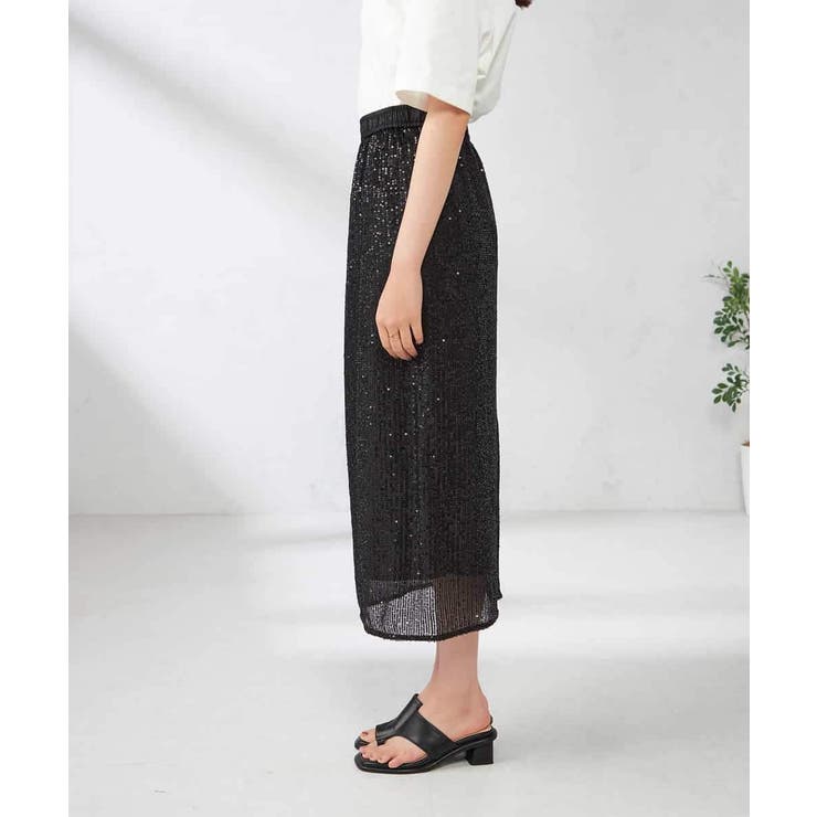 スパンコールナロースカート | a.v.v【WOMEN】 | 詳細画像15 