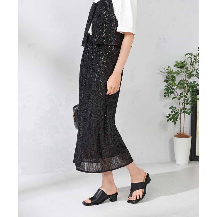 スパンコールナロースカート | a.v.v【WOMEN】 | 詳細画像4 