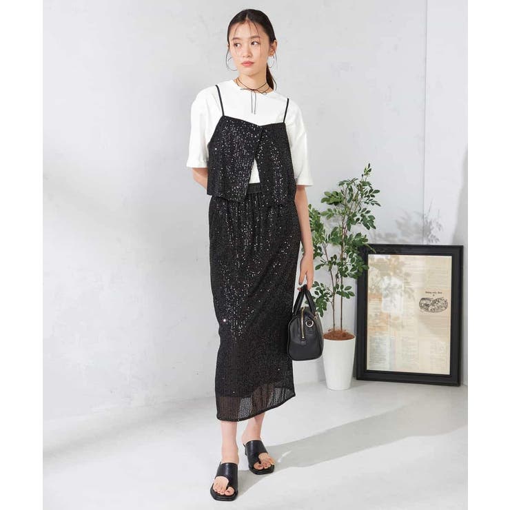 スパンコールナロースカート | a.v.v【WOMEN】 | 詳細画像8 