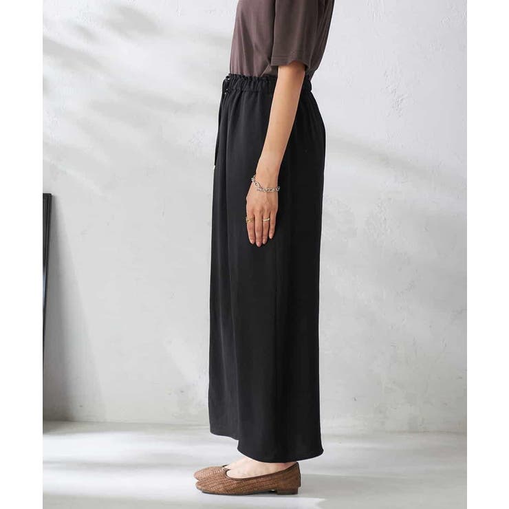 【接触冷感裏地/洗える】ドロストイージーナロースカート | a.v.v【WOMEN】 | 詳細画像16 