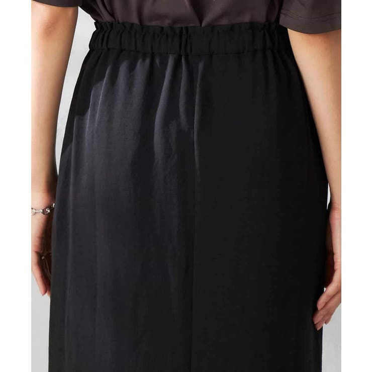 【接触冷感裏地/洗える】ドロストイージーナロースカート | a.v.v【WOMEN】 | 詳細画像19 