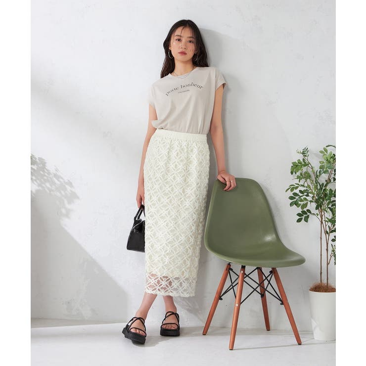 チュールレースナロースカート | a.v.v【WOMEN】 | 詳細画像13 