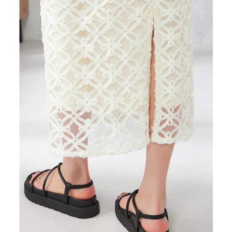 チュールレースナロースカート | a.v.v【WOMEN】 | 詳細画像3 