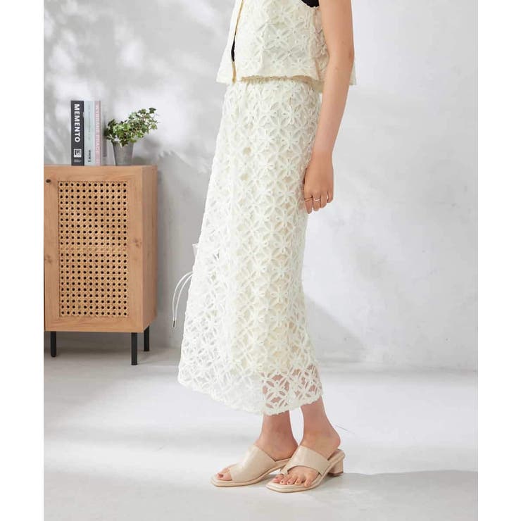 チュールレースナロースカート | a.v.v【WOMEN】 | 詳細画像6 